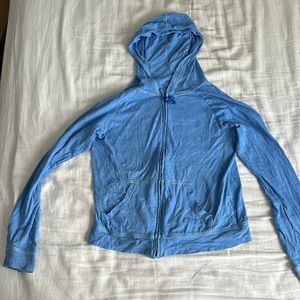 Blue, long sleeve, thin jacket